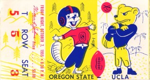 1955_College_Football_Oregon State vs. UCLA_Los Angeles Coliseum_Row One Brand